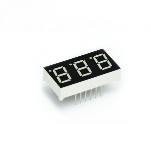 THT-Three-digit LED 7-segment display