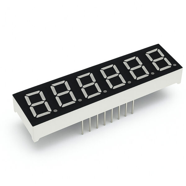 THT-Six-digit LED 7-segment display